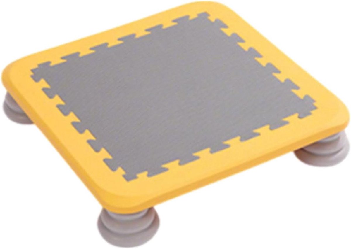 Indoor Trampoline - Kinderen Springkussen - Actief Spelen - Stil En Veilig - 65x65cm - Geel