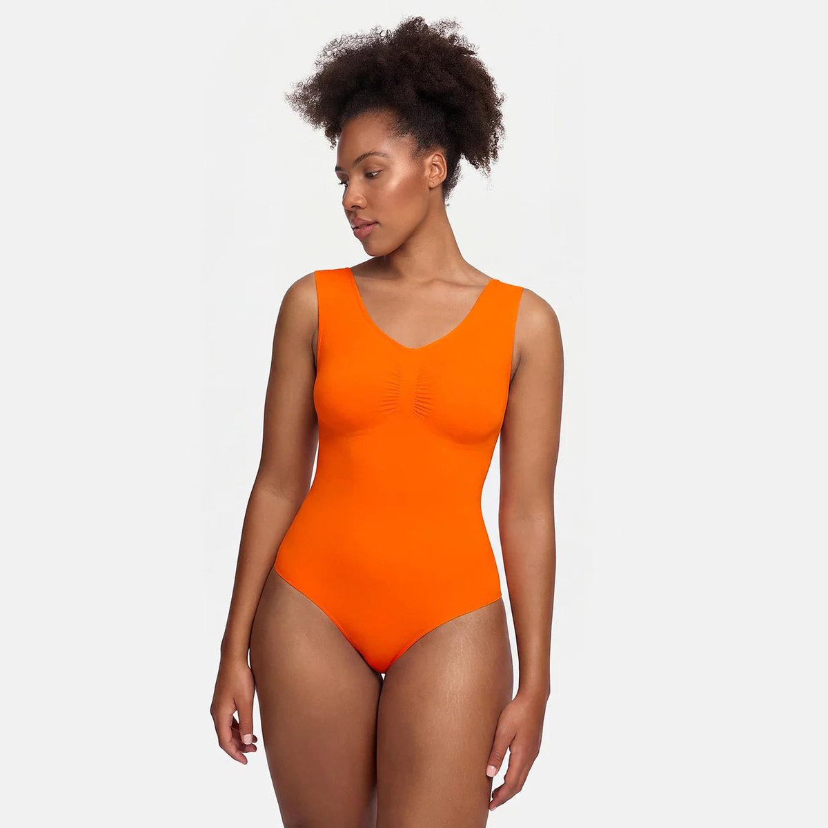 creamyfabrics Creamy Fabrics - Tank Bodysuit Sculpting Shapewear Met String - Ademend - Anti-Zweet - Ultra Zacht - Comfortabel - Sculptend - Perfecte Pasvorm -