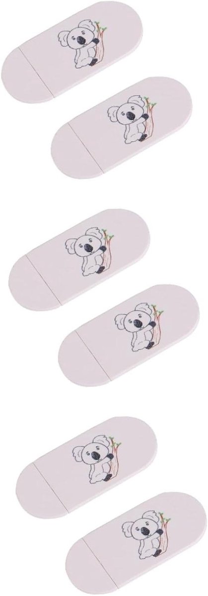 Webcam Covers - Privacy Sliders - Online Privacy - Ultradun Ontwerp - 6 Stuks - Wit
