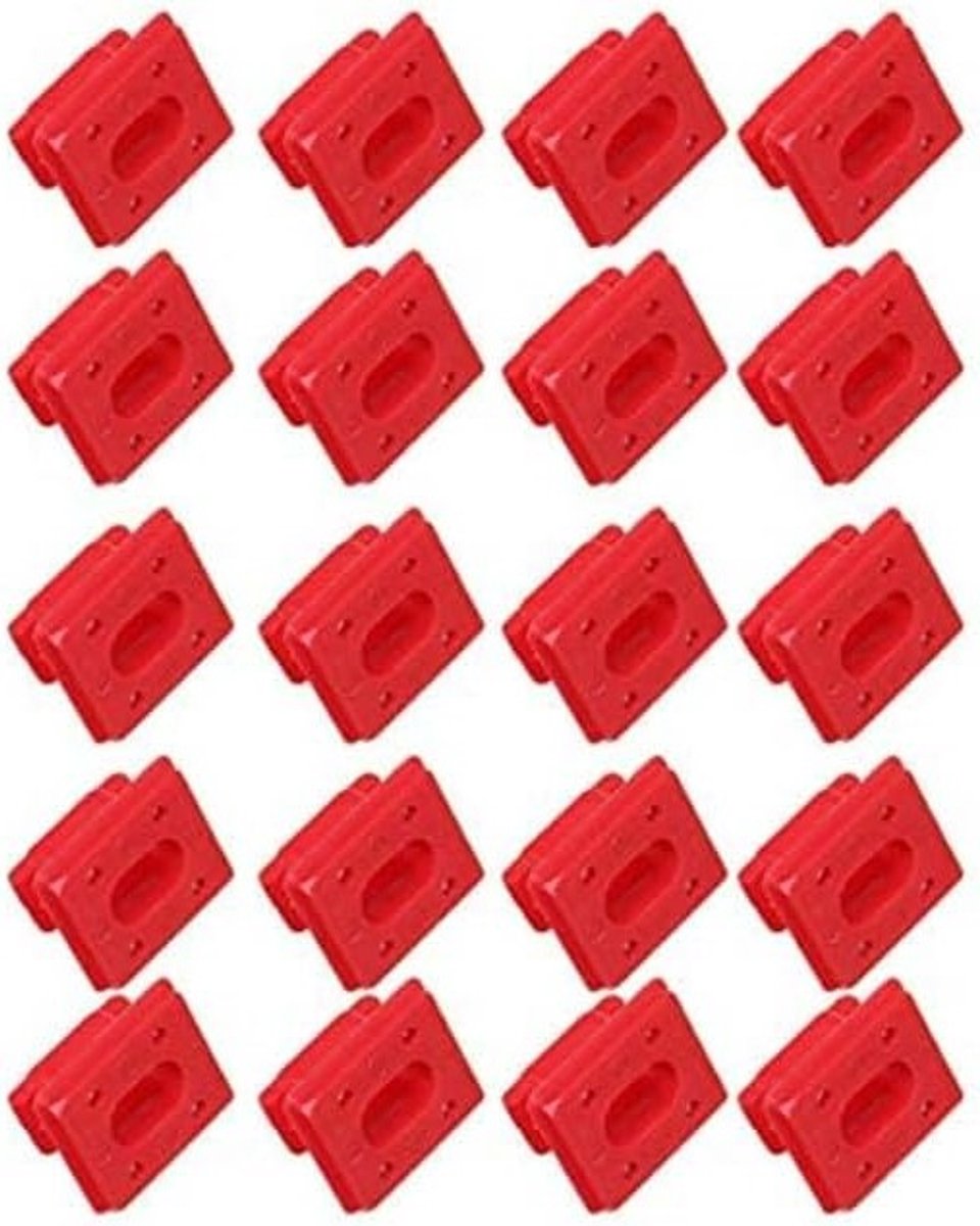 Dashboard Dash Trim Strip Clips 20 Stuks Rood voor BMW E46 E65 E66 E83N