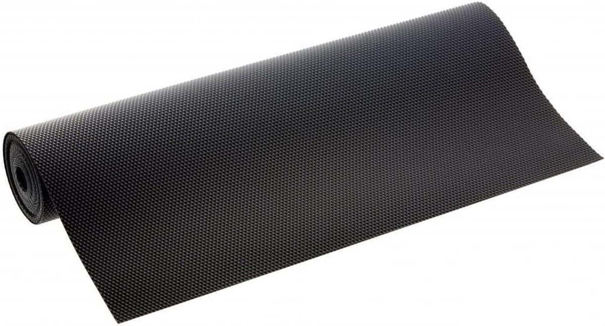 Antislip Mat - Lade Bekleding - Keuken Organiseren - Waterdicht & Oliebestendig - 5 Meter - Zwart