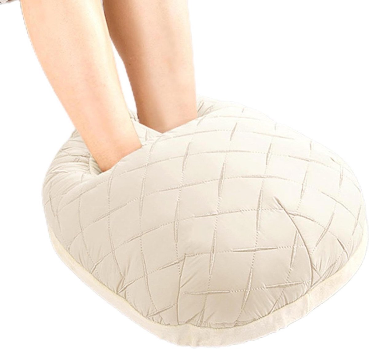 Elektrische Voetenwarmer - Verwarmde Voetsteun - Comfort Thuis - Snelle Grafeen Verwarming - 32 x 21 cm - Grijs