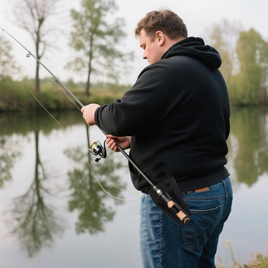 Draagbare Hengelholster met Verborgen Zakken en Heupriem voor Handsfree Vissen, Verstelbare Accessoires voor Surf- en Oevervisuitrusting — afbeelding 4