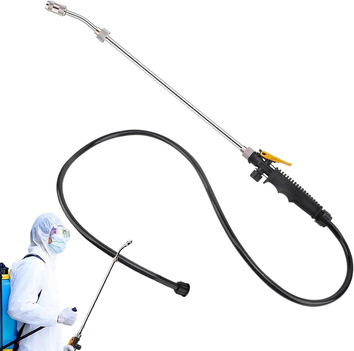 Sproeier Toverstaf - Elektrisch Bewateringsgereedschap - Planten Verzorgen - Ergonomisch Telescopisch - 72 cm - Zilver