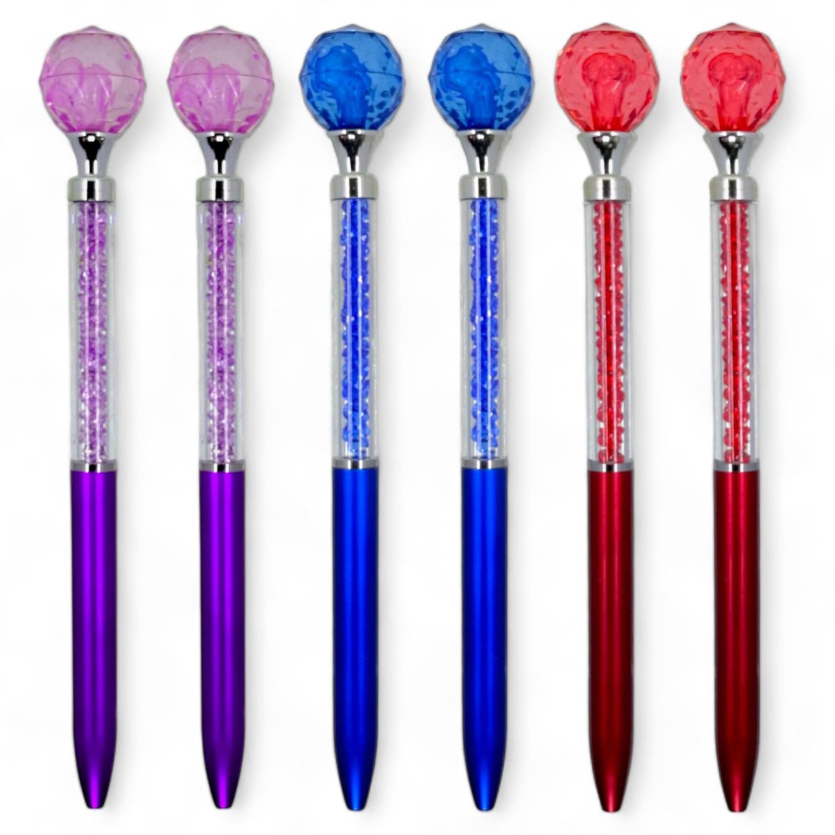aladdien - Glanzende diamantbalpen - Elegante schrijfinstrument - Stijlvol voor kantoor - Zwarte inkt - Perfect voor school en thuis - 16,5 cm