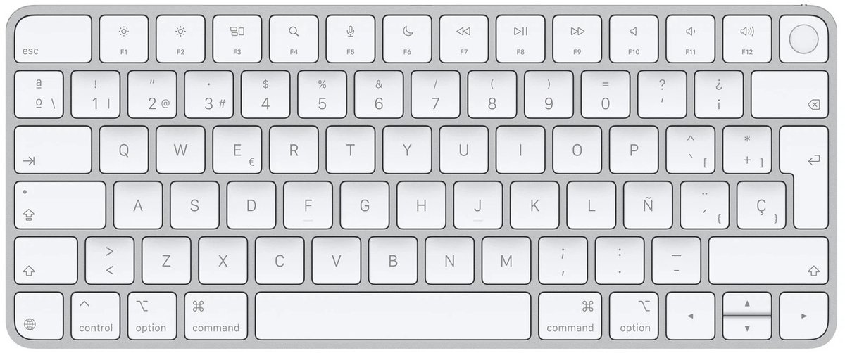 Apple Magic Keyboard met Touch ID - Draadloos toetsenbord - QWERTY / ESP - Lightning - Wit — cadeau in Elektronica - foto 6