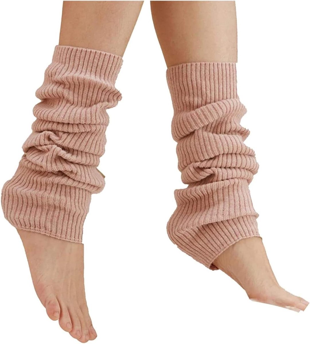 Gebreide Sokken - Beenwarmers - Warmte Vasthouden - Zachte Polyester - 48 CM - Roze