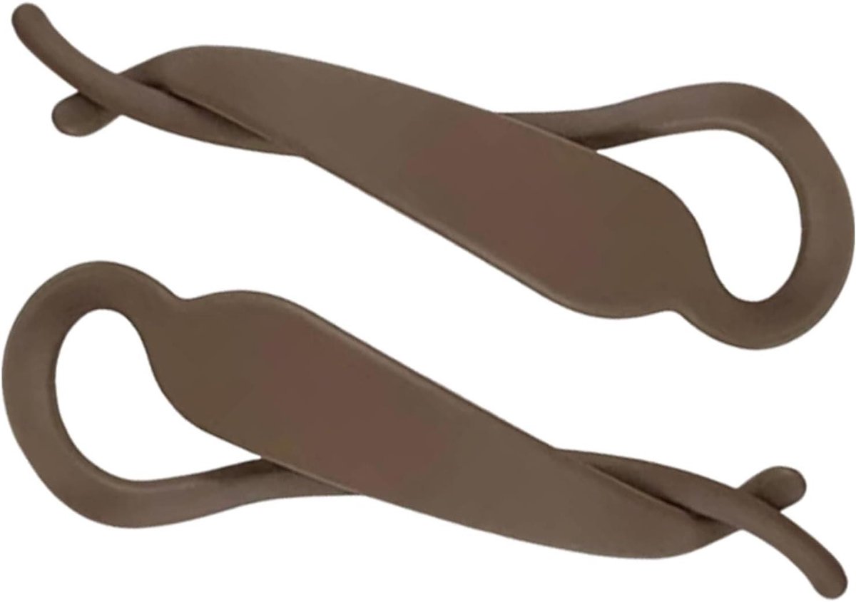 Haarklem Banaan - Styling Accessoire - Dagelijkse Stijl - Veilige Interlocking Sluiting - 2 Stuks - Zwart