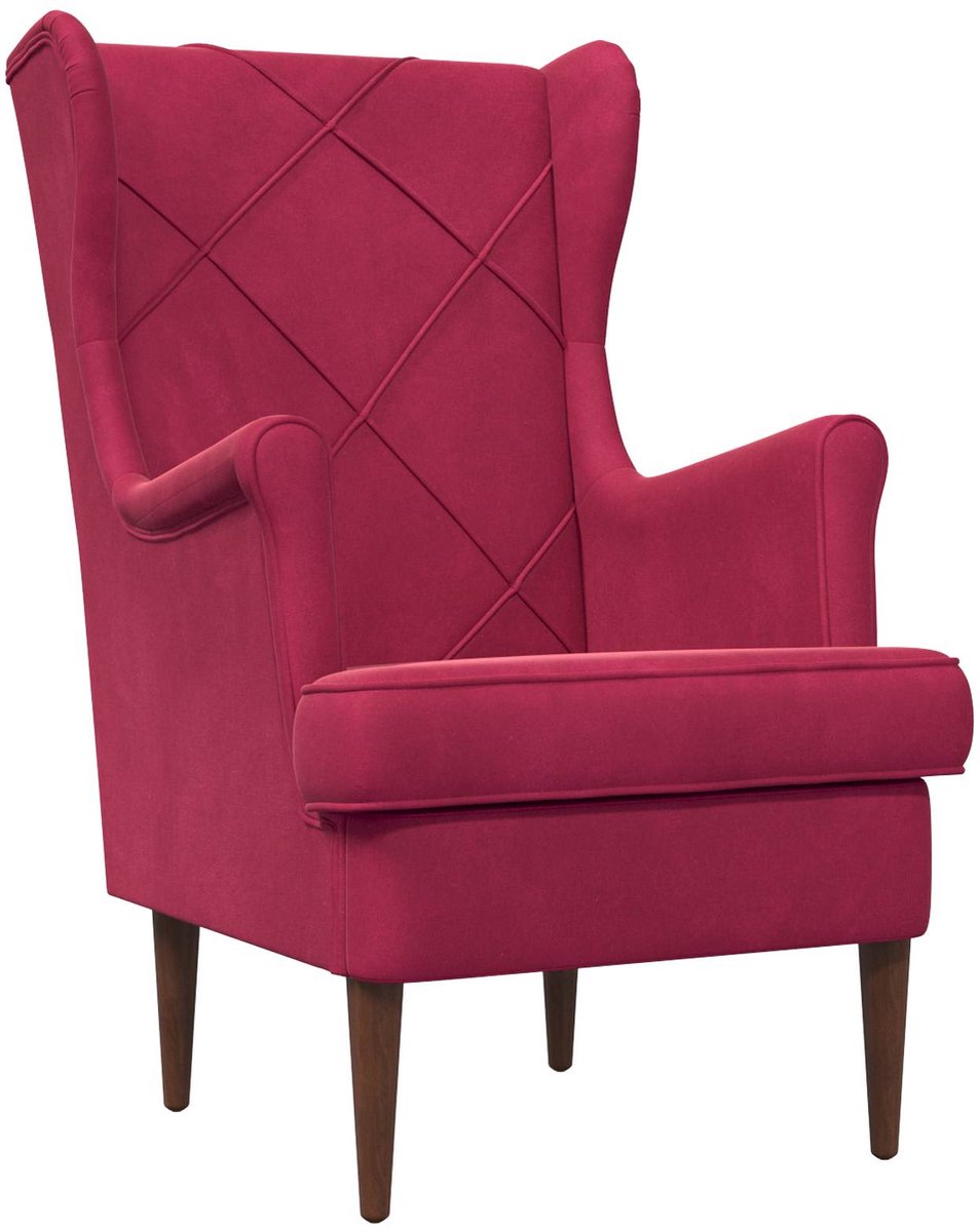 vidaXL - Fauteuil - Wijnrood - Fluweel