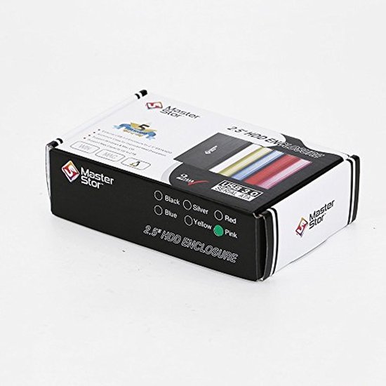 80 GB Draagbare Externe Harde Schijf - USB 3.0 SATA Supersnelle 2,5 Inch voor Laptop - 1 Jaar Garantie - Roze — afbeelding 4
