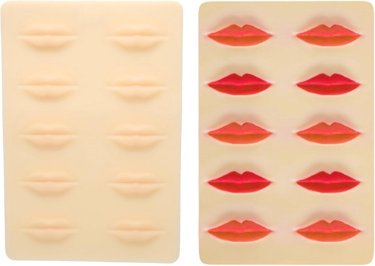 Oefenhuid voor Tatoeëren en Permanente Make-up Lippen - Flexibel 3D Model