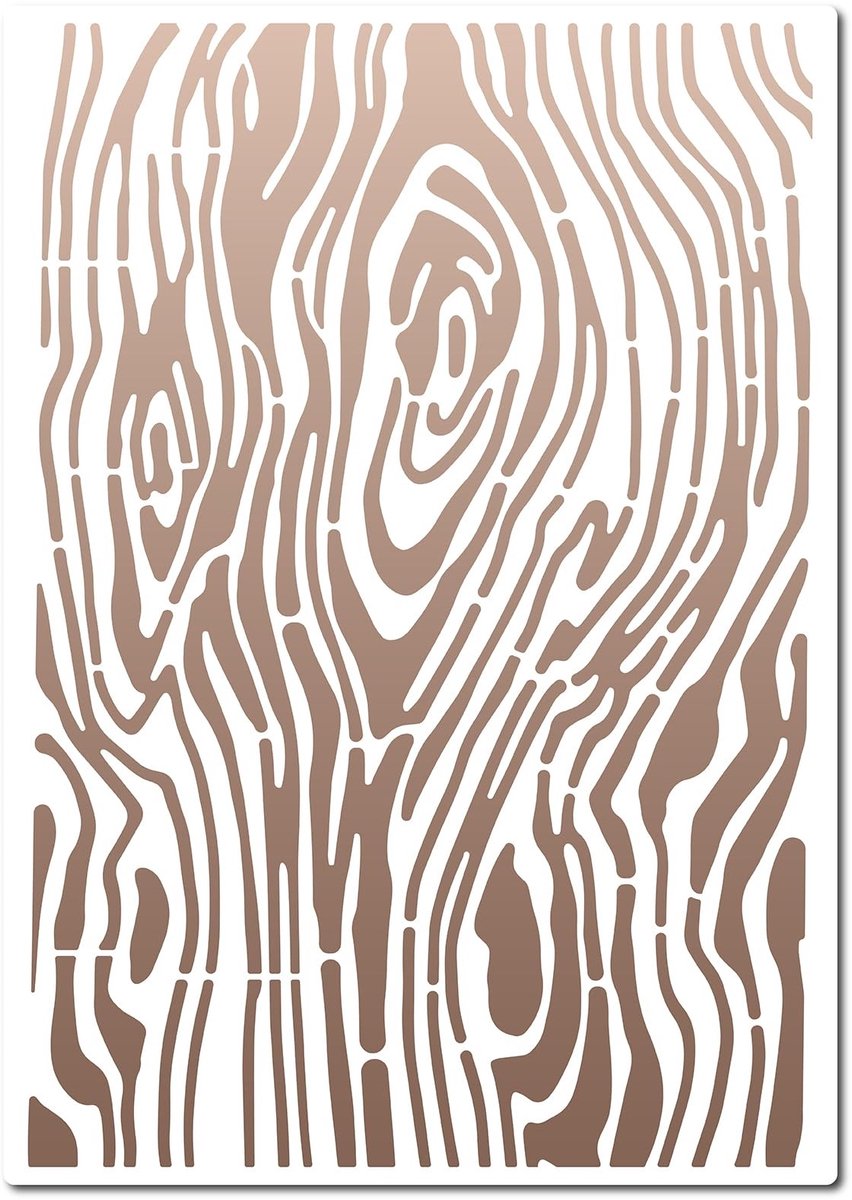 SPHProducts - Houtnerf-sjablonen - Herbruikbaar - Groot formaat - Taartsjablonen - Voor schilderen en scrapbooking - Geschikt voor muren en meubels