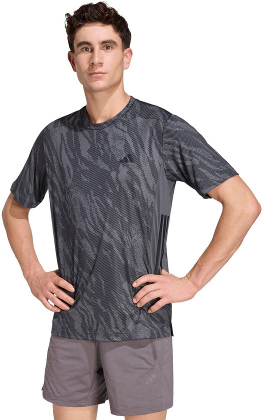 Adidas Cool Intensity Workout T-shirt Met Korte Mouwen Grijs S Man