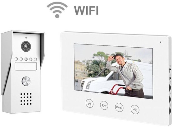 Videodeurintercomsysteem - KYF - Bedraad - Wi-Fi-verbinding - 7" touchscreen - 2 draden — afbeelding 3