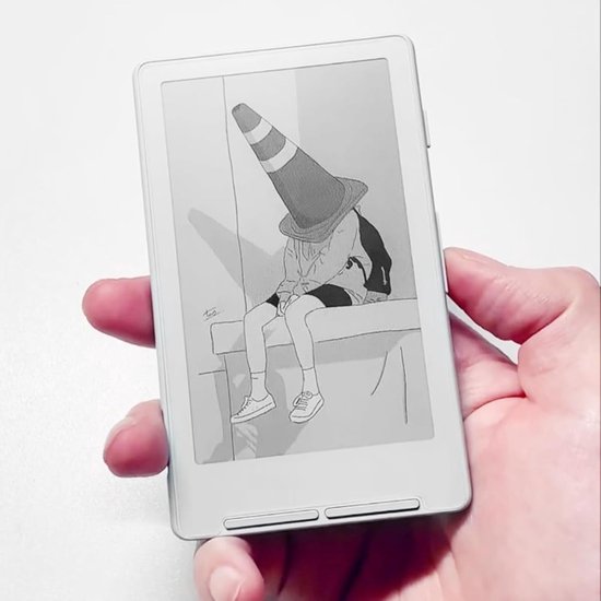 E-Ink Ebook Reader - Compacte E-reader - Draagbaar Lezen - Papierachtig Display - Zakformaat - Zwart — afbeelding 4
