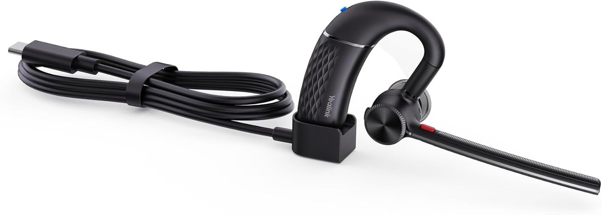 Draadloze Headset - Mono Oortje - Onderweg Bellen - Ruisonderdrukking - 40 Meter Bereik - Zwart