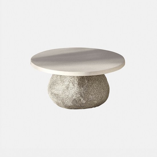 LOBERON Table basse Orivana gris/beige