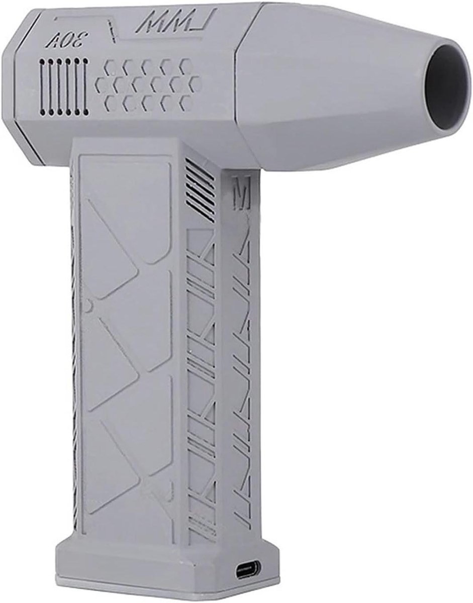 Krachtige Luchtblazer - Mini Turbo Fan - Stof Verwijderen - 130.000 RPM - 143 x 93 mm - Grijs