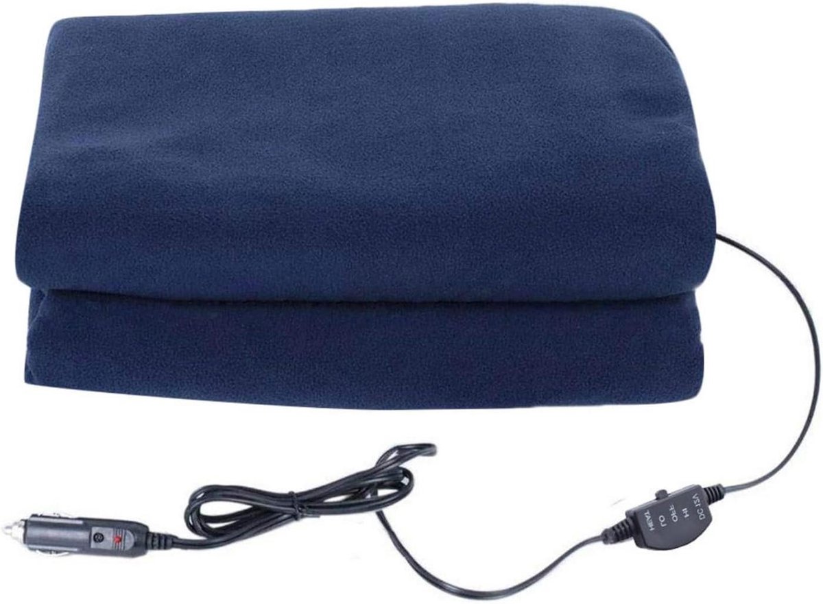 Verwarmde Deken - Elektrische Plaid - Reizen - 12 Volt Aansluiting - 145x100cm - Multikleur