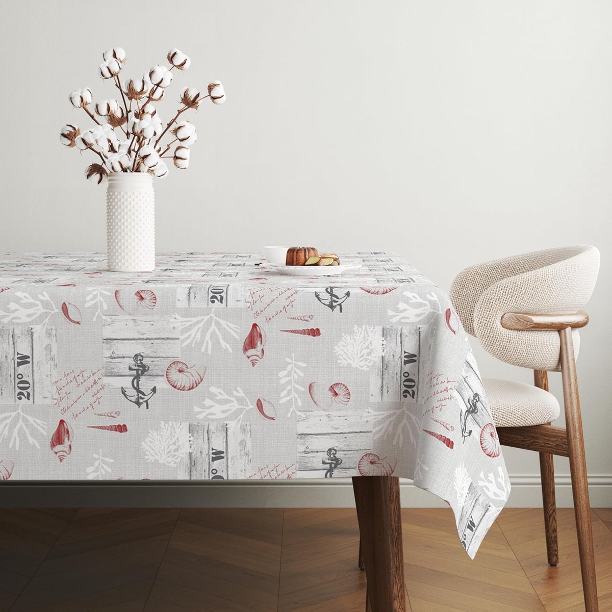 Tafelkleed - Tafelzeil - Tafel Beschermen - Vuilafstotend - 140 cm Rond - Rood
