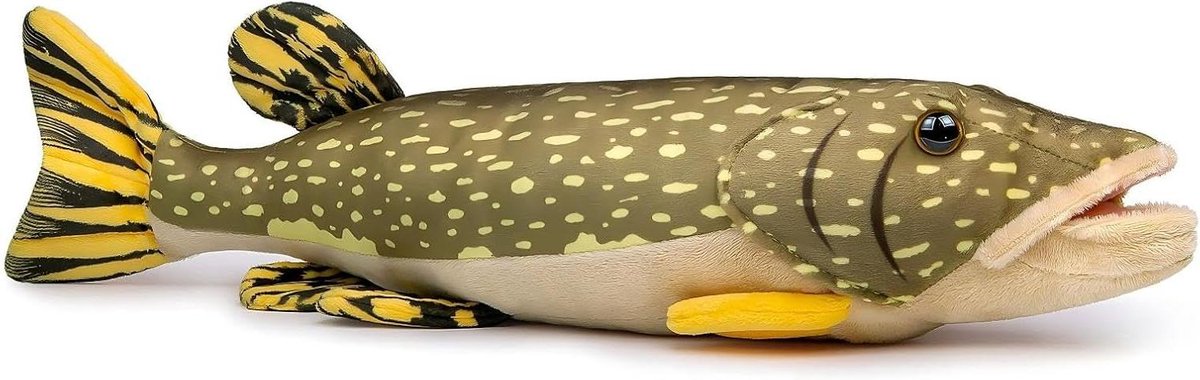 Pluche vis - Knuffel dier - Lekker knuffelen - Superzacht materiaal - 45 cm - Geel