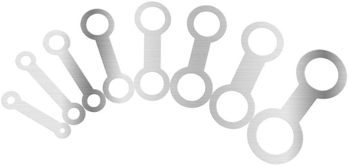 Saxofoon Reparatie Kit - Bladmuziek Gereedschap - Saxofoon Onderhoud - 8 Delige Set - 15 cm - Zilver