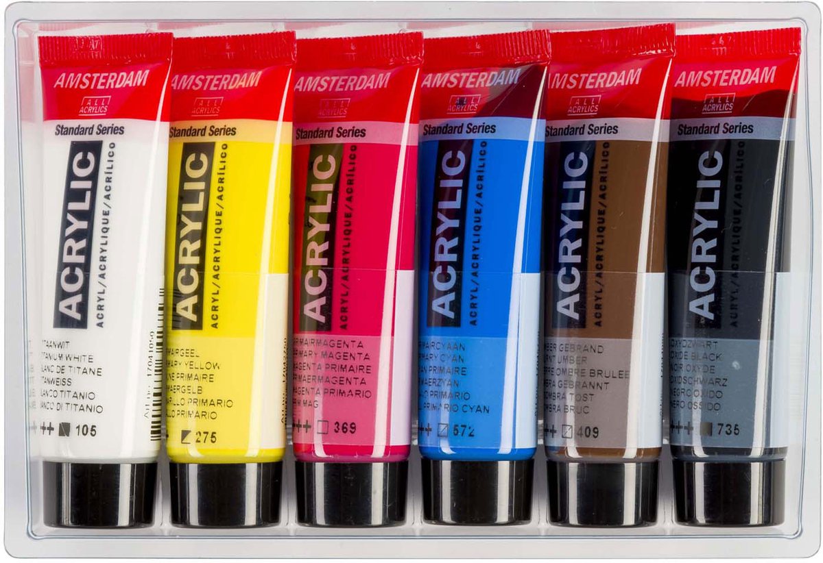 Amsterdam Standard Series acrylverf primaire set | 6 × 20 ml — afbeelding 6