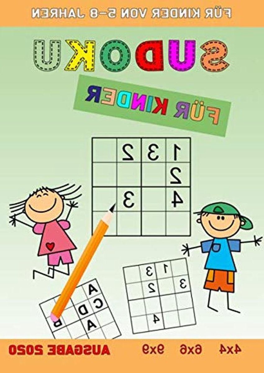 Sudoku Kinderboek - Puzzelboek Logica - Logisch Denken Trainen - Verschillende Moeleijkheidsgraden - A4 Formaat - Kleurrijk
