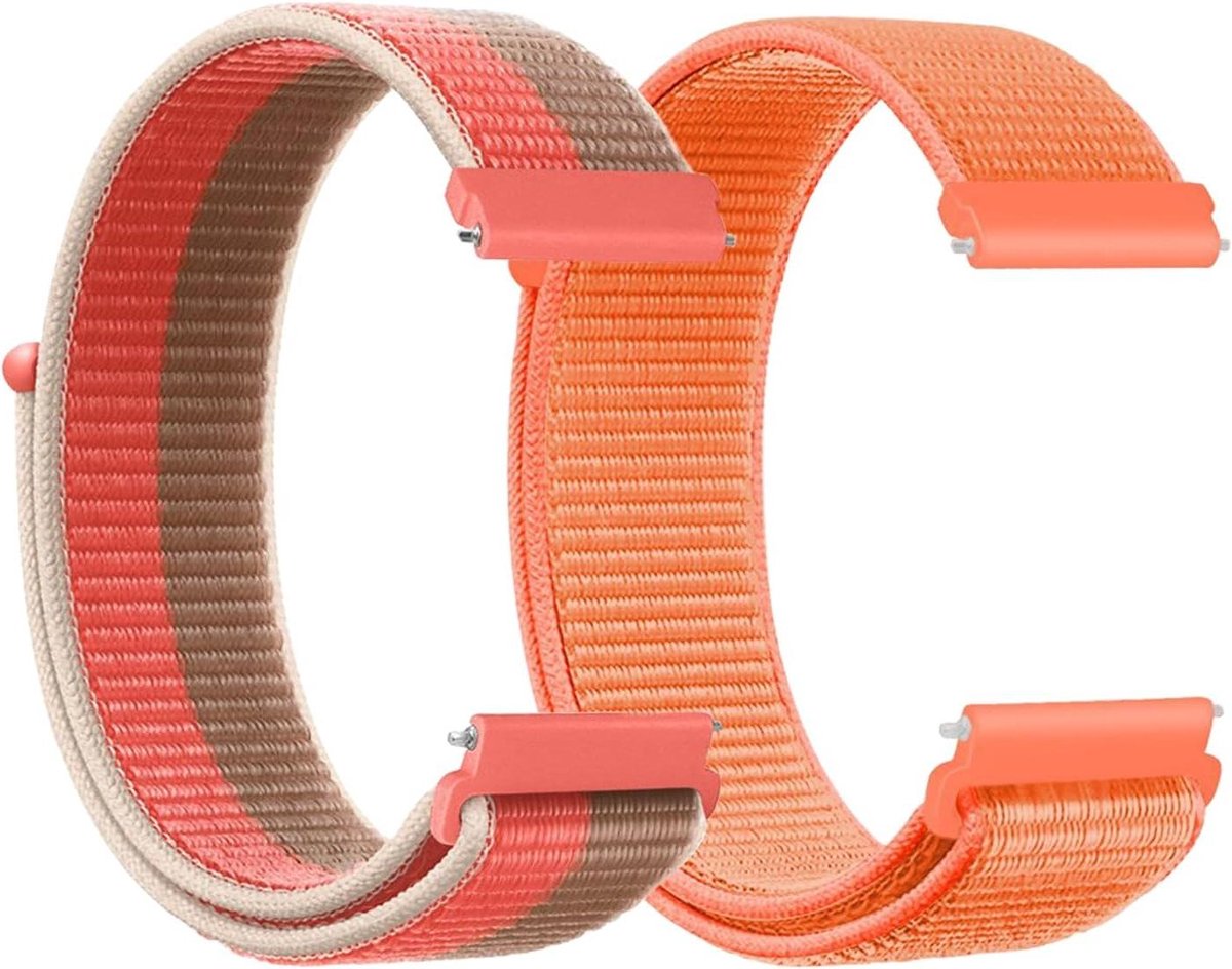 Nylon Horlogeband - Kind Polsband - Smartwatch Gebruik - Snel Verwisselbaar - 20 mm - Blauw