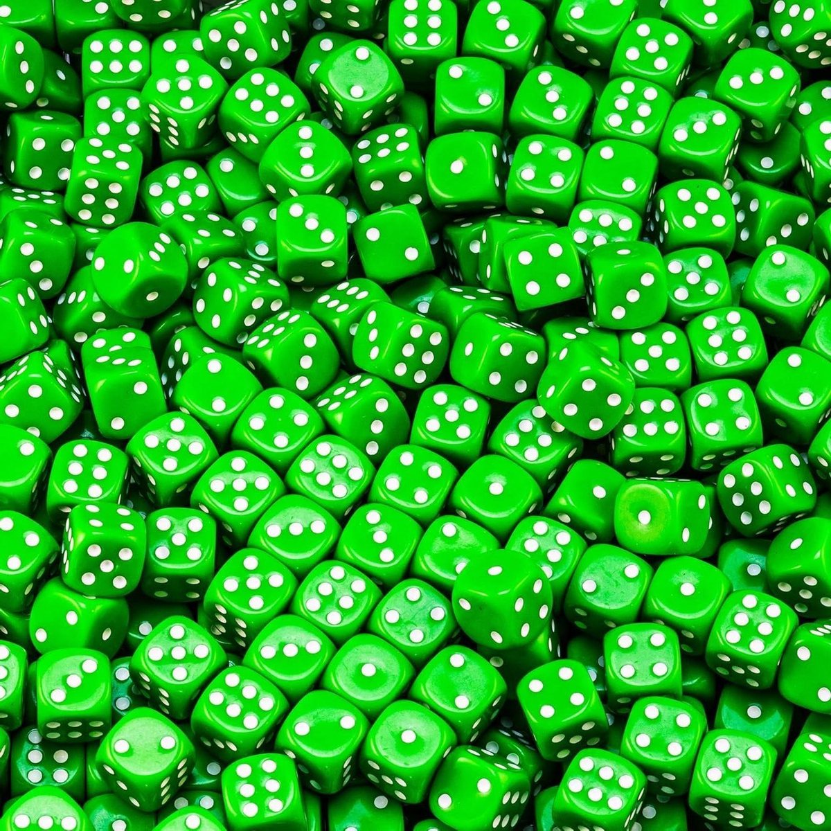 Dobbelstenen Set - Acryl Kubussen - Spelplezier Verhogen - Gelijkmatig Verwerkt - 50 stuks - Grasgroen