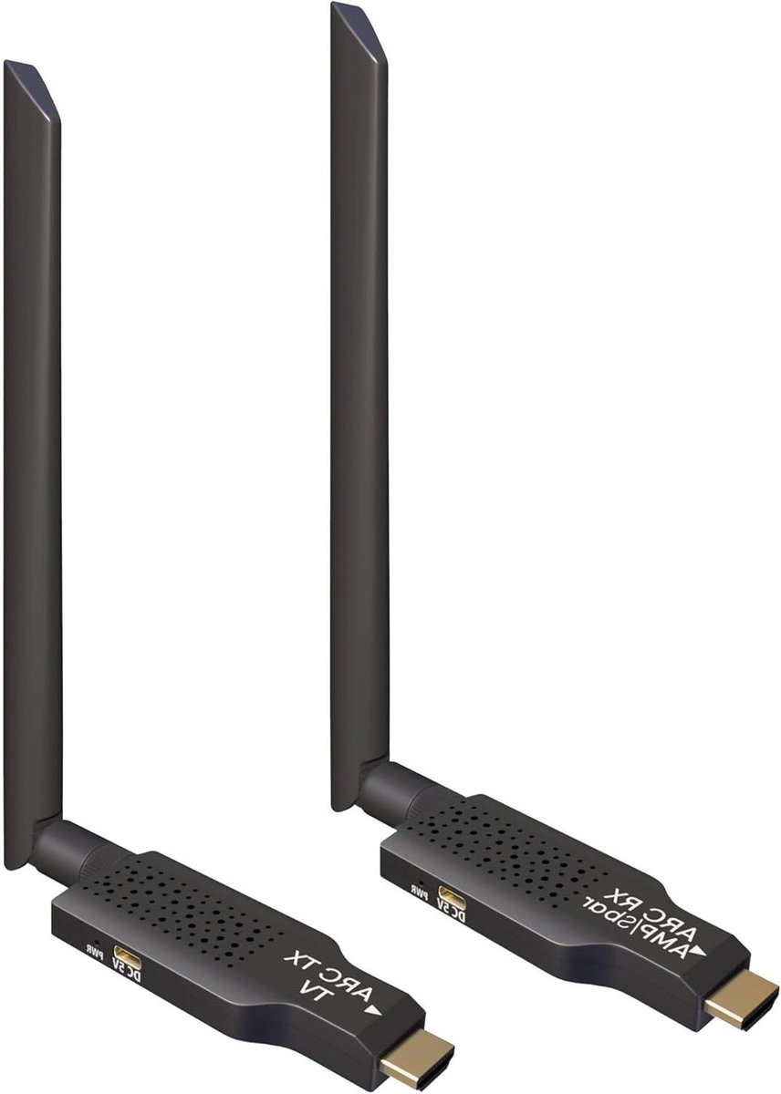 Draadloze ARC Zender Ontvanger - Audio Extender Kit - Draadloos Audio Streamen - 164ft Lange Afstand - 50m Bereik - Zwart