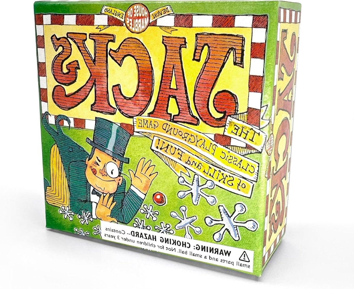 Jacks Spel - Knucklebones Balspel - Vaardigheid Trainen - Unieke Spelmechanica - Kleine Doos - Meerdere Kleuren