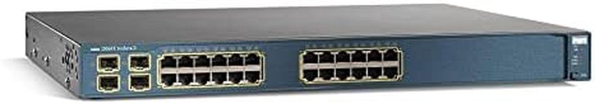 Netwerk Switch - Ethernet Switch - Netwerk Verbindingen - 24 Gigabit Poorten - 1 U - Zilver