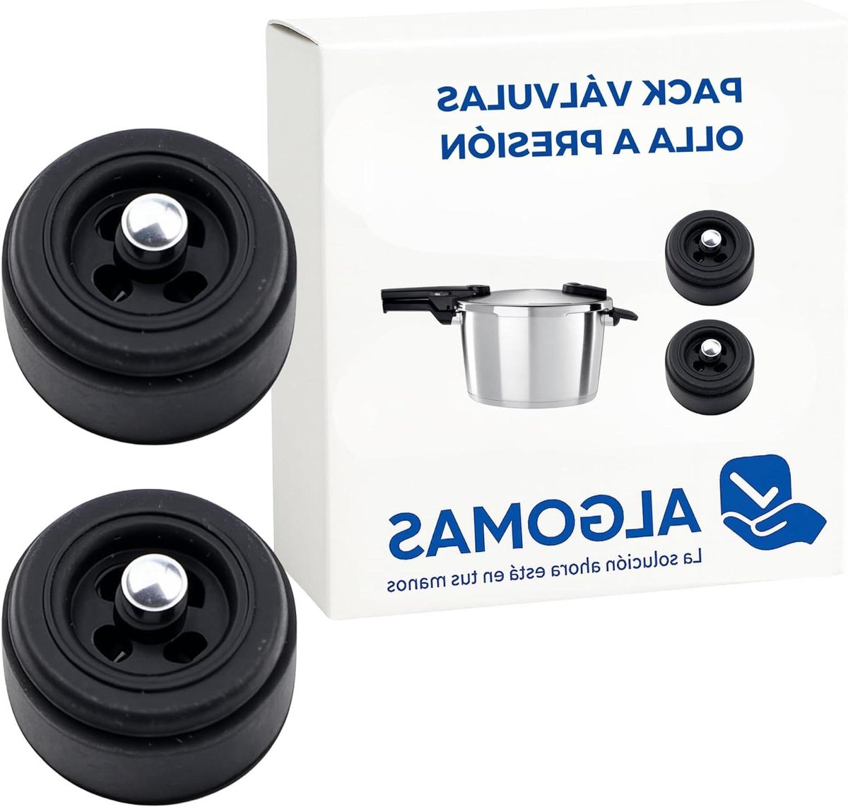 Drukpan Ventielen - Reserveonderdelen - Drukpan Reparatie - Set van 2 - 6 Liter - Zwart