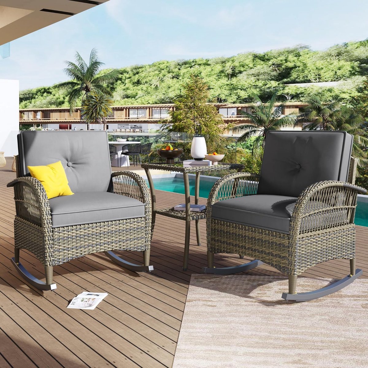 Tuinmeubelset 2 Personen – Meuble - – Meuble Paris 3-delige Luxe - Medahomestore