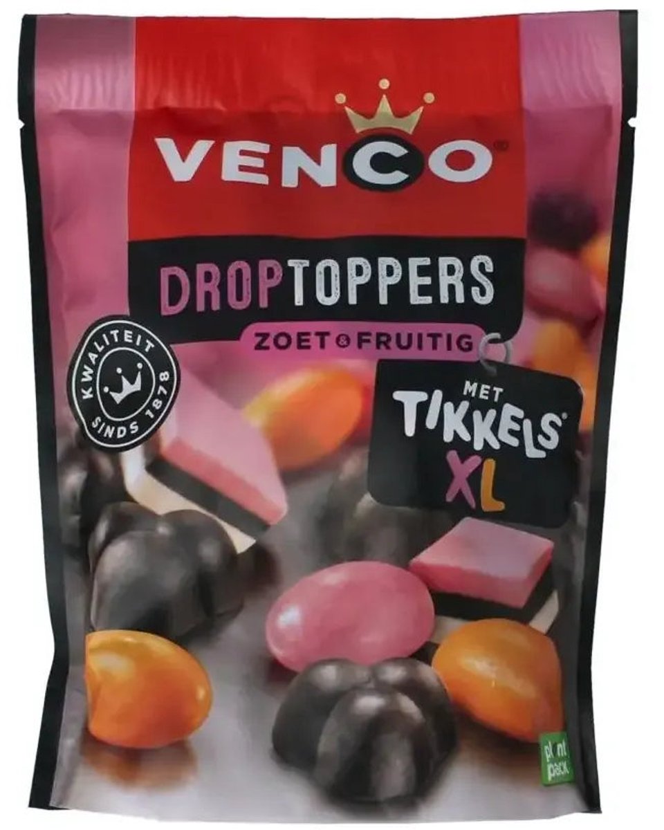 Venco droptoppers fruitig 225 gram