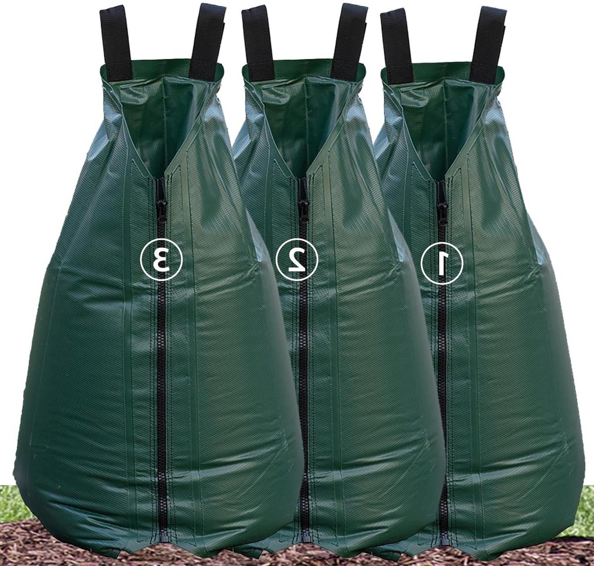 Boom Gietzak - Druppelirrigatie Zak - Bomen Water Geven - Langzame Waterafgifte - 20 Gallon - Groen