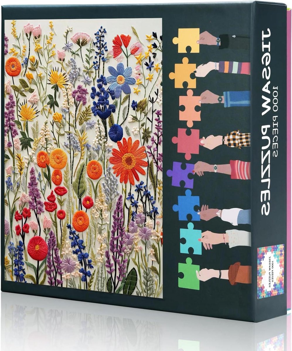 Volwassen Puzzel - Legpuzzel Spel - Ontspannend Tijdverdrijf - Gedetailleerd Kunstwerk - 1000 Stukjes 70x50cm - Botanisch Bloemen