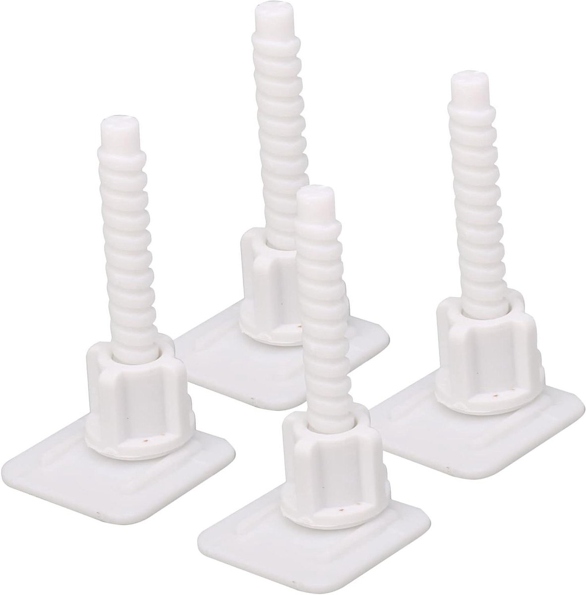 Toiletbril Scharnier Schroeven - Toiletbril Bevestigingsset - Toilet Reparatie - Universele Pasvorm - 38x38x74 mm - Wit