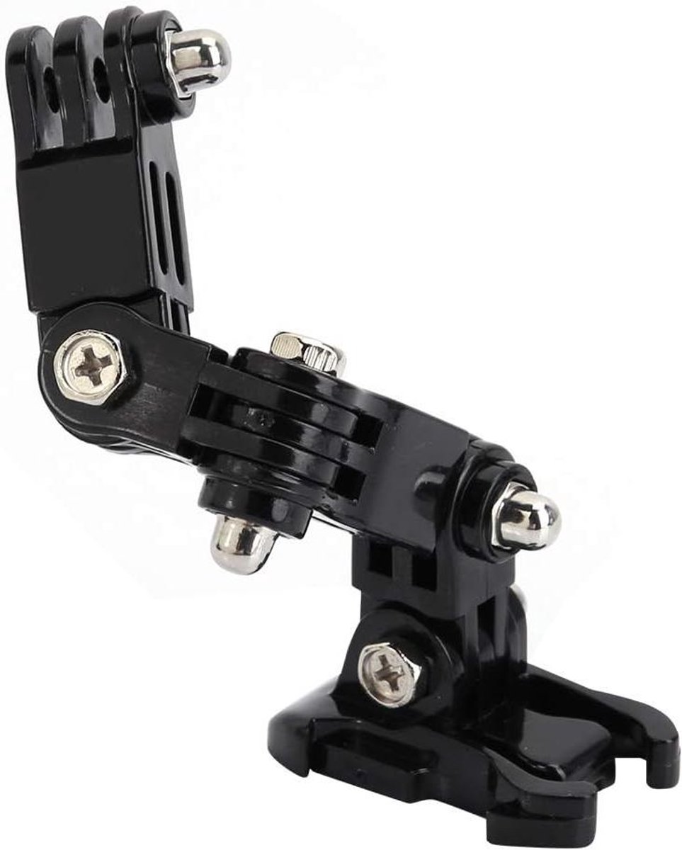 Helmverlengingsarm - Camera Arm - Helm Bevestigen - Verstelbare Hoek - 14 cm Pakket - Zwart