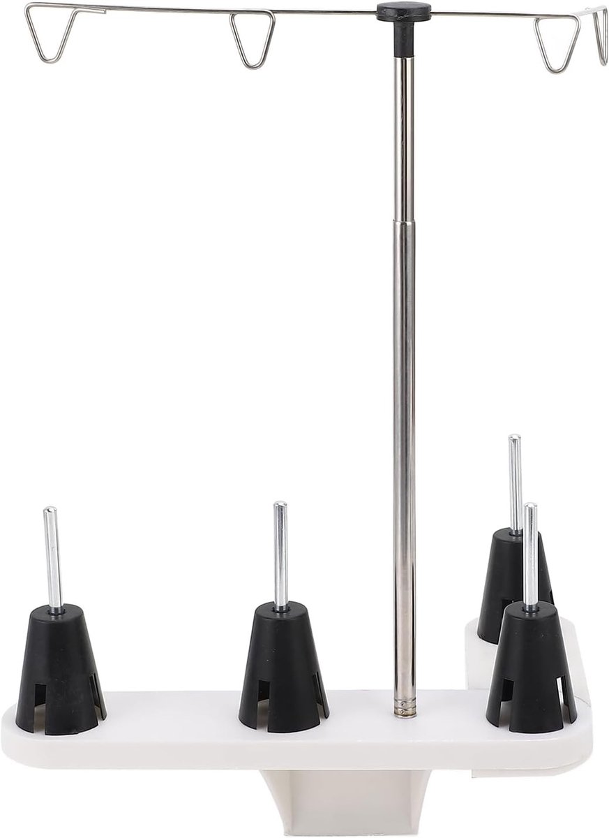 Draadspoelhouder voor 4 spoelen, Organisator voor borduur- en naai draad, Handige draadstand voor naaimachines en hobbyprojecten