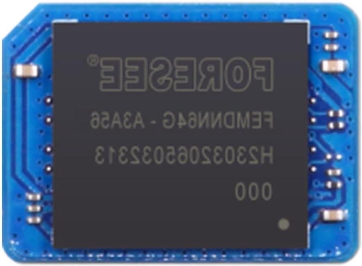 Opslagmodule - eMMC Geheugen - Embedded Systemen - HS400 Dataoverdracht - 64GB - Zwart