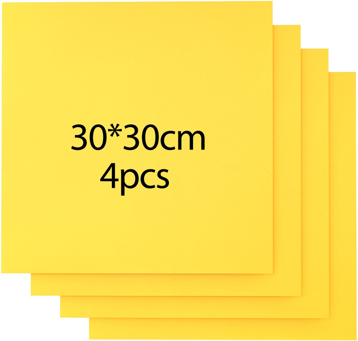 Creatorally 4 stuks Plaat - geel Multiplex Zonder Verf - Multiplex Platen - 3mm - 30x30cm - Perfect voor Pyrografie Lasersnijden CNC Fretwerk Rolzaag Freeswerk - Modelbouw Laser Snijden Graveren
