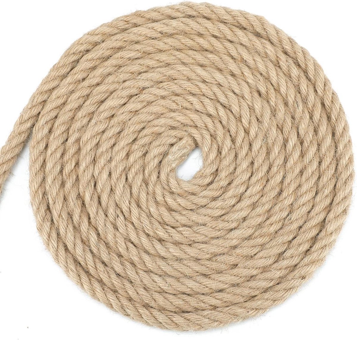 Jute Touw van 10 Meter voor DIY Creatieve Projecten, Tuinieren en Ambachten - 12MM Dikte