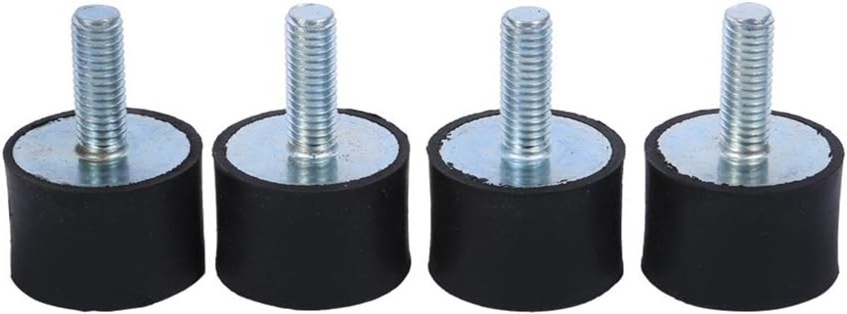 Rubber Schokdemper Anti-vibratie Silentblock voor Auto Kofferbak - 4 Stuks Coils voor Optimale Stabiliteit