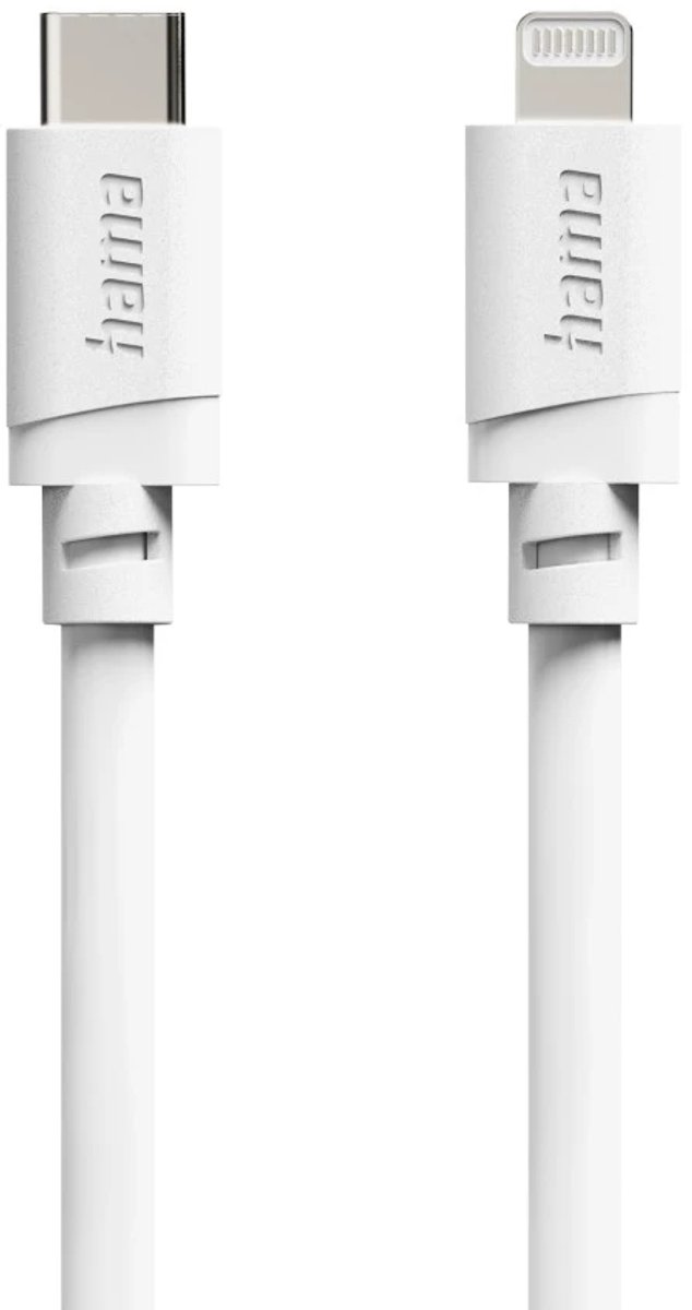 Hama 00201815 USB-laadkabel USB 2.0 USB-C stekker, Apple Lightning stekker 1 m Wit