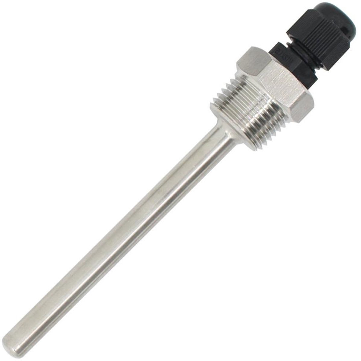 Beschermhuls - Temperatuur Sensor - Temperatuur Meten - Roestvrij Staal - 150 mm - Zilver