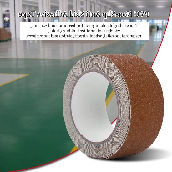 Kleurige en stevige anti-slip tape van 5M x 5cm voor trapveiligheid en vloerdecoratie — afbeelding 2