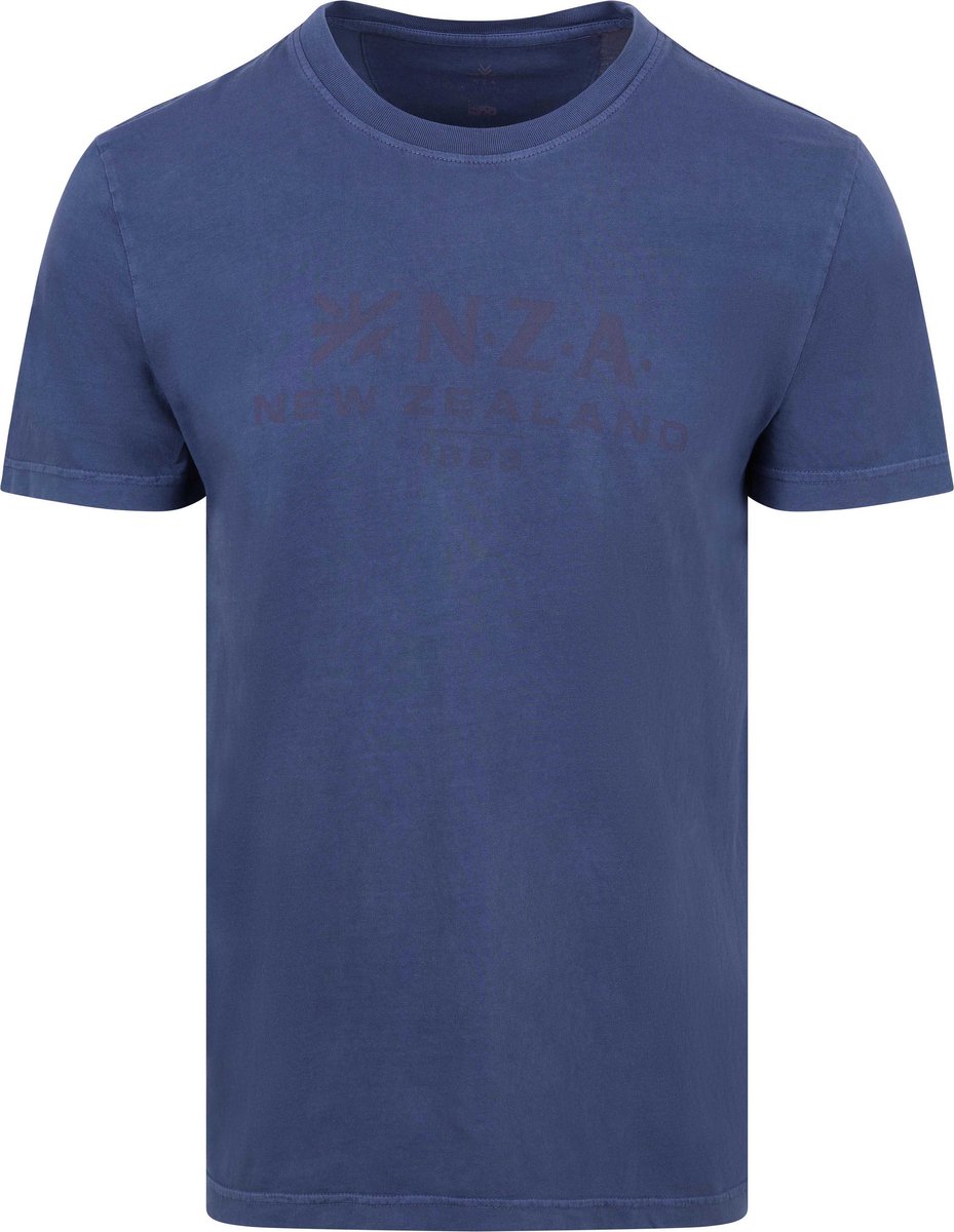 NZA T-shirt Faded Logo Donkerblauw (navy) - Maat 3XL - Heren - Casual T-shirts