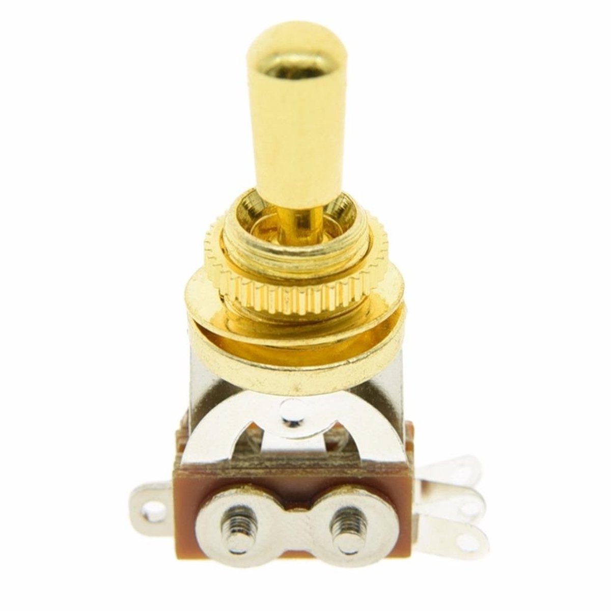 3-Weg Korte Toggle Switch Pickup Selector Goud met Messing Tip voor Les Paul Elektrische Gitaren - Duurzaam en Betrouwbaar Accessoire voor Muzikanten
